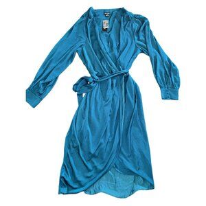 City Chic Teal Nwt Plus Size Maxi Wrap Dress Sz M / 18